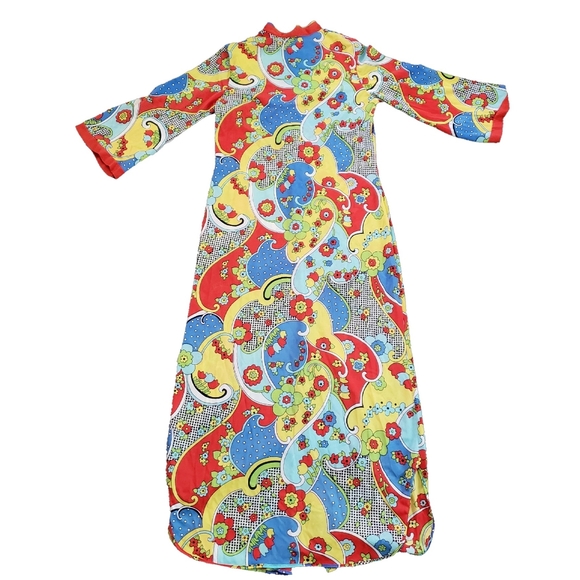 Vtg 60s Suzy Star Women's Size Sm Robe Paisley - Picture 2 of 9